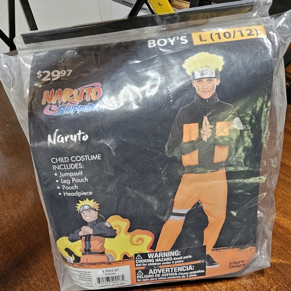 Kids Naruto Costume - Orange and Black